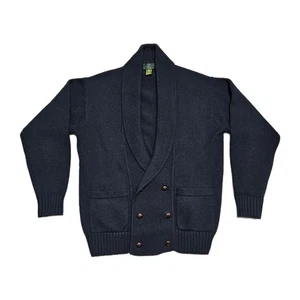 Vintage 80er Club Room Strickjacke Pullover Herren S Zweireiher Schalkragen Strick - Bild 1 von 12