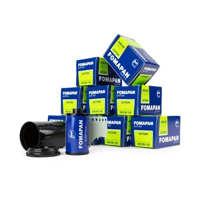 10x Fomapan 400 Action 135-36 Película Miniatura S/W B/W en Blanco y Negro 35mm - Imagen 1 de 2