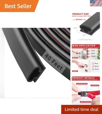 Sello desmontable personalizable de 40 pies - Cinta negra autoadhesiva y fácil corte Foto 1 de 4