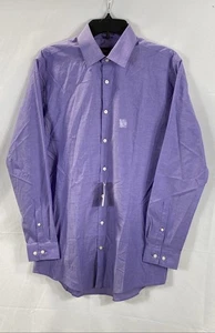 JF J Ferrar Men Purple Button Up Shirt Size M - Picture 1 of 5