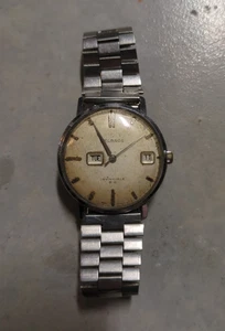 Reloj Pulsera Helbros "Invincible" Alemania Occidental Vintage y Correa Dividida Día/Fecha - Imagen 1 de 11