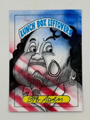 SSFC LUNCH BOX LEFTOVERS Series 13 Sketch CAPTAIN LOU ALBANO Big Adam 1/1 WWF - Image 1 of 3