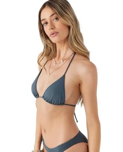 O'Neill Saltwater Solids Gray Venice Bikini Top Size XL 1044 - Picture 1 of 2