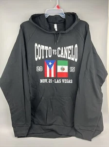 Black Hoodie Sweatshirt Cotto VS Canelo 2015 Size M New, Boxing American Apparel - Picture 1 of 8