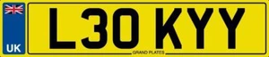 LECKY LECK LECKIE NUMBER PLATE LECKS L30 KYY LEKY LEKI CAR REGISTRATION LEC LECI - Picture 1 of 3