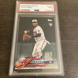 2018 Topps Chrome Update Ozzie Albies #HMT76 Rookie Card PSA 9