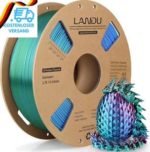 Silk PLA Filament Tricolor Silk PLA Filament 1,75Mm 1Kg 3D Drucker Filament 3 Co - Bild 1 von 12