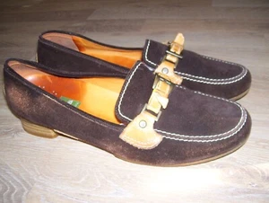 Damen Schuhe Slipper  Gr.40/6,5 von  K+S Wildleder  braun  gebraucht - Bild 1 von 7