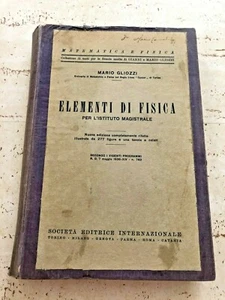 Elements of physics for Mario Gliozzi's master institute 1936 - Picture 1 of 2