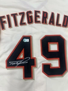 Tyler Fitzgerald Autographed Custom Jersey COA By Beckett - Picture 1 of 3