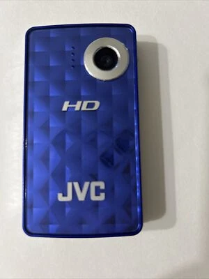 JVC GC-FM1AU Mini Camcorder Camera Blue Navy **PARTS OR REPAIR READ* - Image 1 of 4