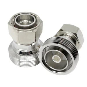 4.3-10 Male plug to L29 7/16 DIN Female jack RF coaxial adapter connector M/F - Picture 1 of 6