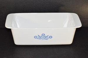 Corning Ware Blue Cornflower P-315B 9x5x3 Bread Loaf Pan Baking Range Oven - Picture 1 of 9