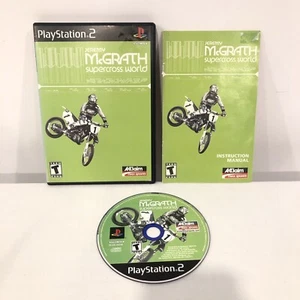 JEREMY MCGRATH SUPERCROSS WORLD PS2 SONY PLAYSTATION 2 COMPLETE SET 2001 GAME - Picture 1 of 6