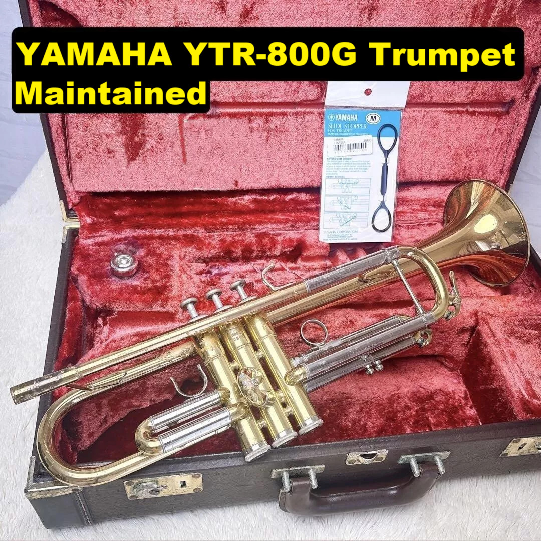 YAMAHA トランペット YTR800G custom YAMAHA Custom YTR-800G Trumpet w/Case Mouthpiece Maintained