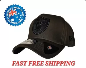 OAKLAND LAS VEGAS RAIDERS NFL NEW ERA 9FORTY ARMY GREEN SNAPBACK CAP HAT LA NY - Picture 1 of 3