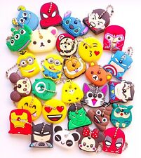 Cartoon Key Ring Key Cap Cover Emoji Animal Super Hero Characters Animation Gift