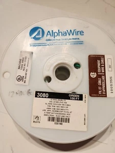 Alpha 3080-GR005 green wire AWG12 100Ft - Picture 1 of 3