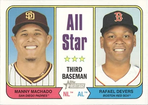 Manny Machado / Rafael Devers - 2023 Topps Heritage Baseball #334 - Bild 1 von 2