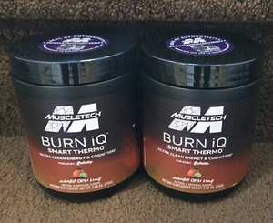 Lot of 2 MuscleTech Burn iQ, Smart Thermo, Mango Chili Lime Flavor - 7.58 oz x 2 - Picture 1 of 4
