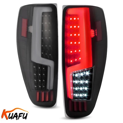 Black Smoke For 2004-2012 Chevy Colorado GMC Canyon LED Tube Tail Lights Lamps - Image 1 of 4