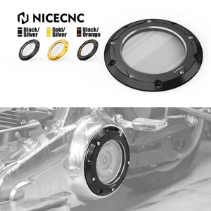 CNC Clear Clutch Derby Cover 25700388 For Harley Ultra Limited FLHTK 2016-2024 - Foto 1 di 21