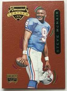 STEVE McNAIR 1996 Playoff Contenders Genuine Leather #44 NFL OILERS TITANS - Picture 1 of 2