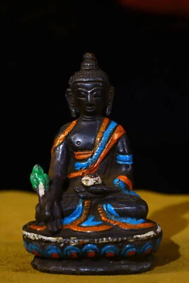 8.5 cm Tibet Buddhism Brass Shakyamuni Buddha Statue Bronze Buddha Statue - Image 1 of 4