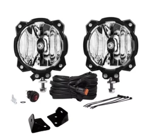 KC HiLiTES 6" Pro6 Gravedad LED 20W Spot Beam A-Pilar Kit Para Jeep JK 2007-2018 - Imagen 1 de 10