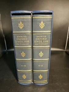 Folio Society Shorter Oxford English Dictionary Limited Edition 2002 5th Edition - Foto 1 di 5