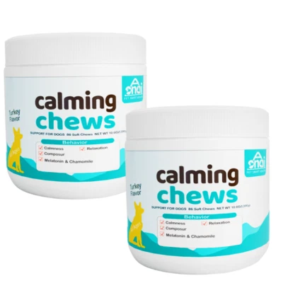 (BUY 1 GET 1 FREE)  Dog Calming Chews Calmness &Anxiety Relief Soft Chews 2 Pack - Image 1 of 4