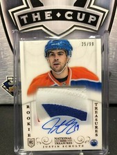 2013-14 Panini National Treasures #174 Justin Schultz JSY AUTO RC 25/99