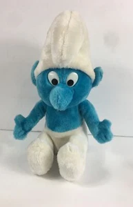 Vintage 1979 13” Smurf Plush Nutshell Beanie Wallace Berrie Peyo - Picture 1 of 12