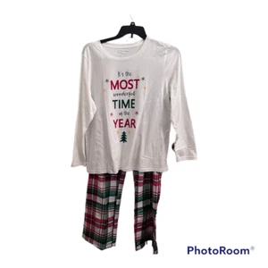 Conjunto de pijama para mujer Plus XXL camiseta top pantalones a cuadros conjunto de 2 piezas pijama para dormir - Imagen 1 de 10