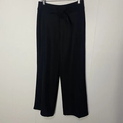 Joseph Ribkoff Women's Black Polyester Wide Leg Belted Pants Size 8. - Image 1 of 4