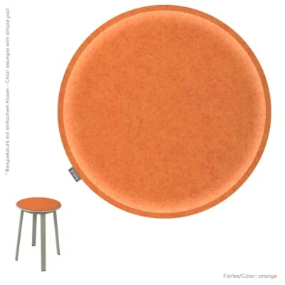 Ø 38cm Eco Felt Cushion Pad Universal Round Seat Cushion Chair Cushion Bench Pad - Image 1 of 4