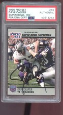 1990 Pro Set #53 Dave Casper AUTO SIGNED Autograph Card PSA/DNA Football NFL COA