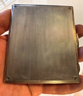 Art Deco Engine Turned Designed Silver Cigarette Case by H J Cooper & Co 1935