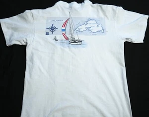 Lake Superior (Duluth, MN) Islander Shirts Vintage 1990s T-Shirt - Front & Back - Bild 1 von 12