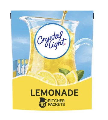 Limonada Natural Cristal Luz 16 Paquetes Jarra Hace 32 Cuartos 16 Paquetes. Foto 1 de 3