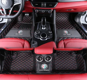 Für 2015-2025 Alfa Romeo Allwetter wasserdichte und rutschfeste Fußmatte - Bild 1 von 25
