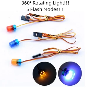 LED-Warnleuchte für Tamiya 1:14 RC Truck Drehalarmlampe 1:14 Traktorteile - Bild 1 von 12
