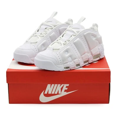 FZ3055-100 Nike Air More Uptempo Low Triple White (Men's) - Image 1 of 4