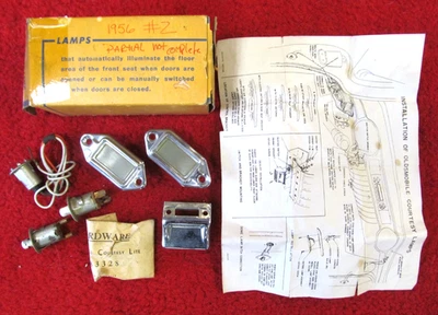 1956 Oldsmobile 88 98 NOS GM Under Dash Courtesy Light Set # 983328 Foto 1 de 4