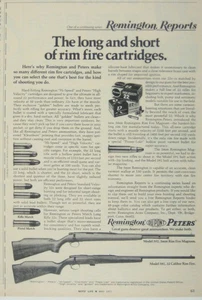 Remington & Peters Rim Fire Cartridges Advertisement May 1971 - Picture 1 of 2