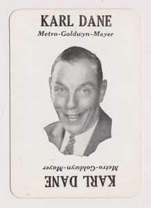 Karl Dane vintage 1929 Wilder Movie-Land Keeno Game Card - Film Star - Picture 1 of 2