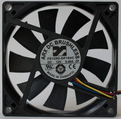ARX FD1280-DP184C 12V 0.4A 80x80x15mm 4Pin PWM Cooler Cooling FAN - Image 1 of 2