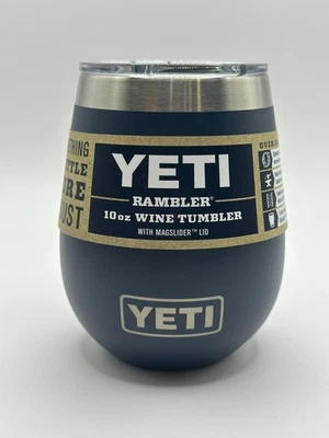 NUEVO YETI Rambler 10 oz vaso aislado de vino con tapa MagSlider azul marino Foto 1 de 4