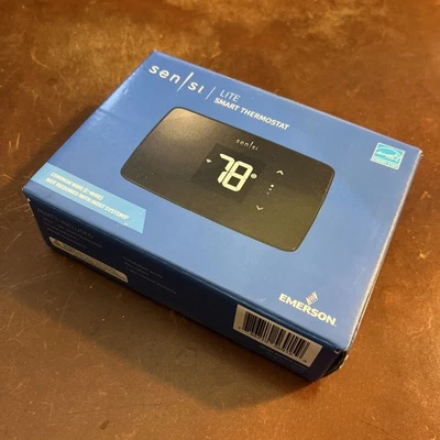 Sensi Lite ST25U Emerson Wi-Fi Smart Programmable Thermostat - Black New In box - Image 1 of 4