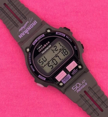 Reloj Timex Ironman 1995 vintage triatlón 50 vueltas para mujer - casi como nuevo - ¡leer! Foto 1 de 4